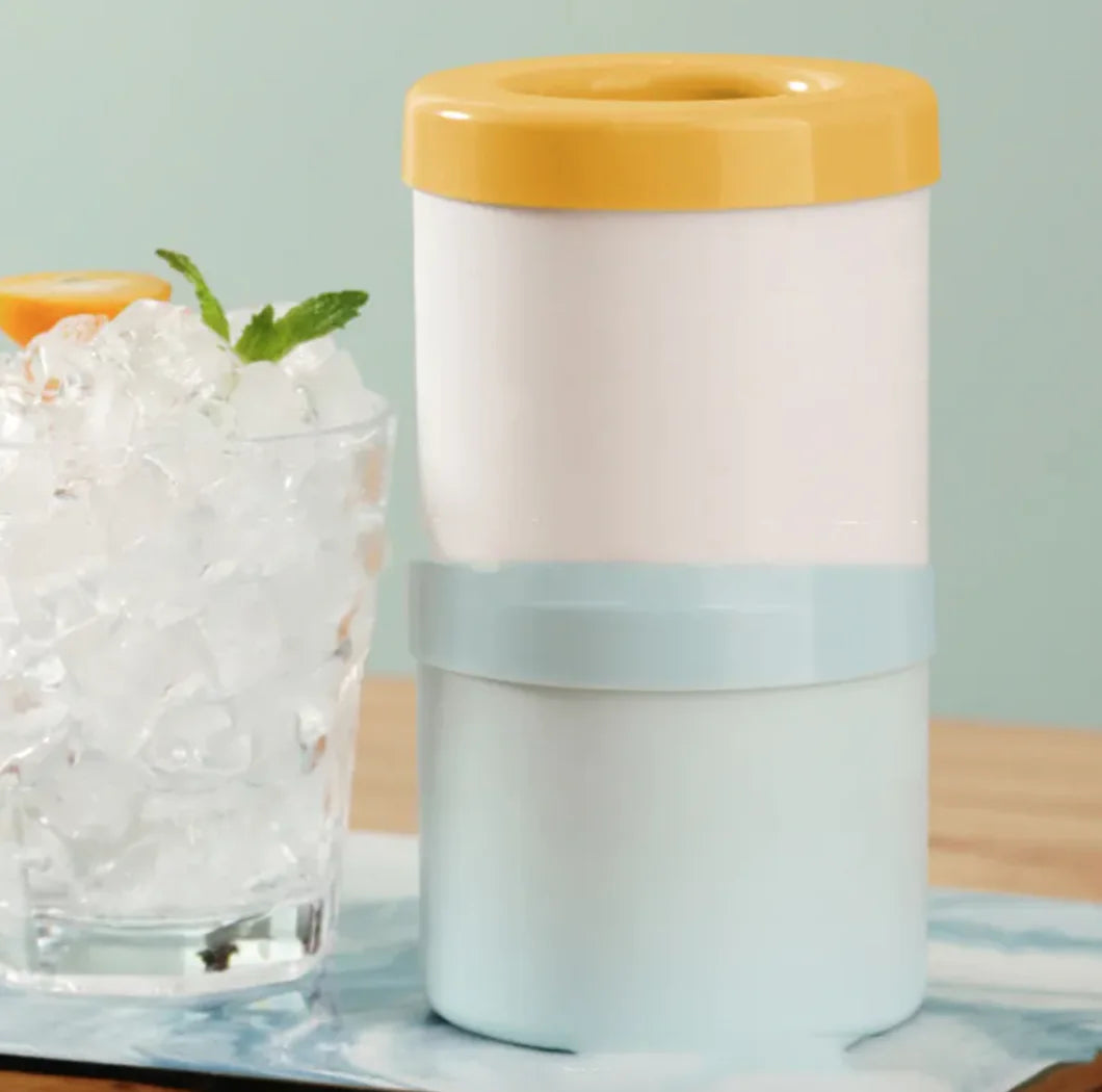 Silicone Cylinder Portable Ice Maker Bucket