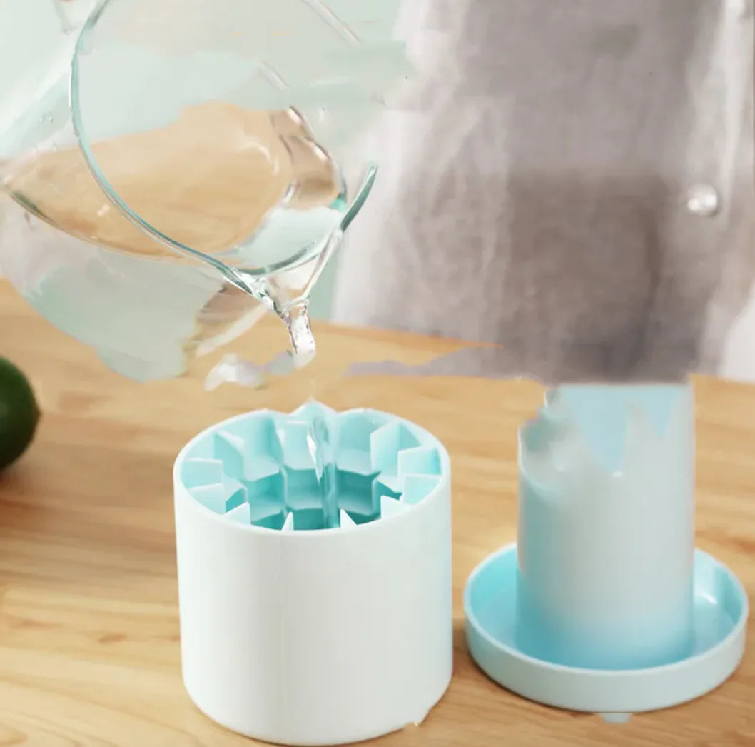Silicone Cylinder Portable Ice Maker Bucket