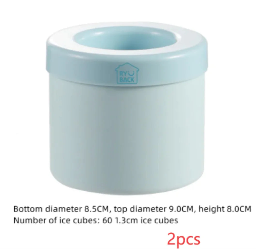 Silicone Cylinder Portable Ice Maker Bucket
