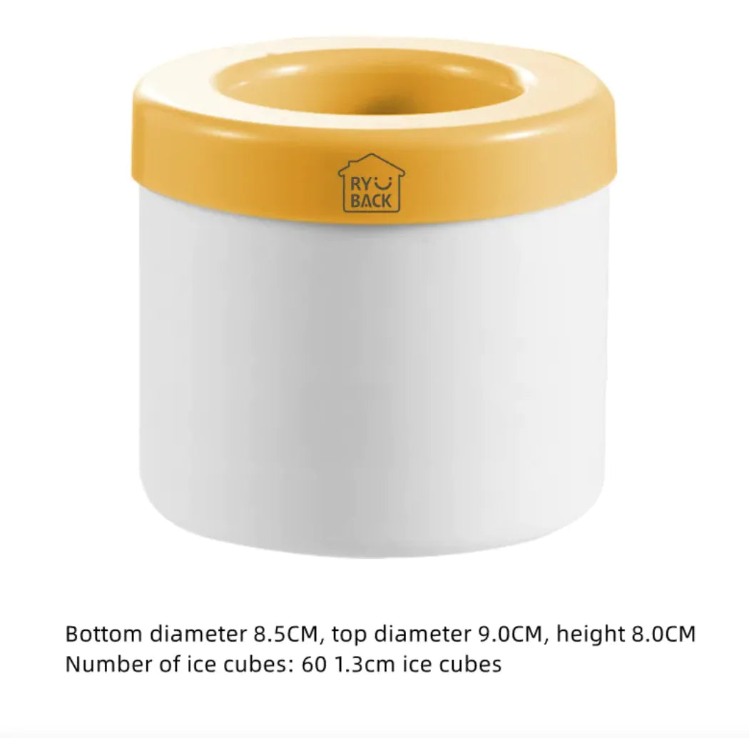 Silicone Cylinder Portable Ice Maker Bucket